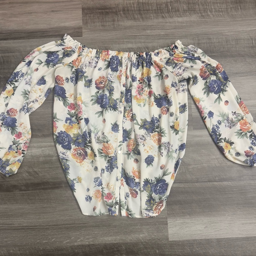 Floral Off-Shoulder Women's Top